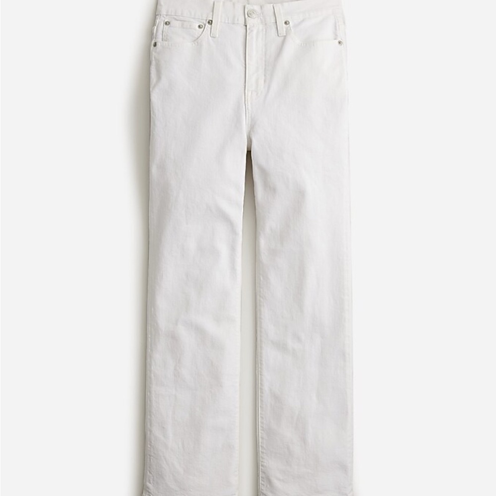 J. Crew White Slim Demi Boot Jeans NWT